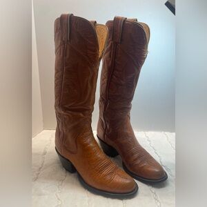 Vintage The Sanders Leather‎ Cowboy Boots Brown Womens Size 6B